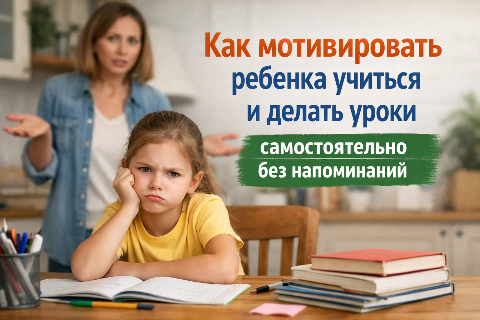 Как мотивировать ребенка учиться и делать уроки?